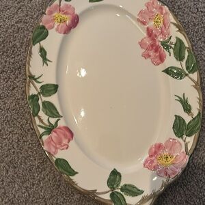 Floral Oval Ceramic Platter